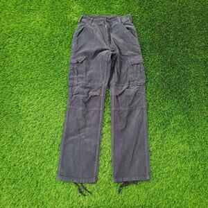 Vintage Y2K High-Rise Corduroy Pants Womens 2/3 26x31 Cargo